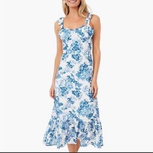 O.P.T. Toile de Jouy Midi Dress